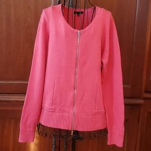 New Anne Klein Zipper Sweater XL